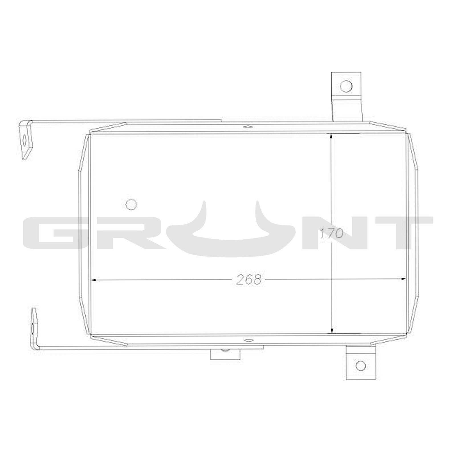 Grunt 4x4 dual battery tray for Toyota Landcruiser 100 Series 19982007