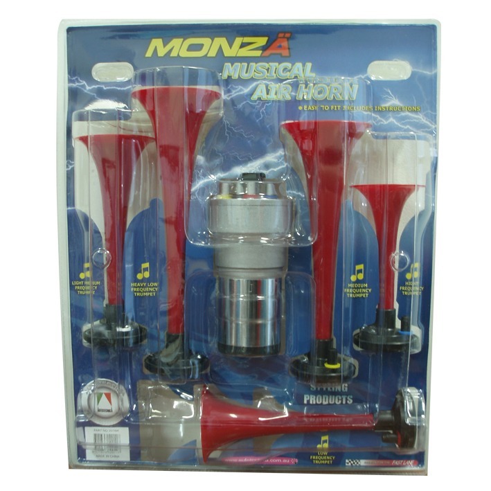 thumbnail interactive-video image 1 of The Godfather 6 Trumpet Air Horn – 12V Loud Musical Horn For Car, Truck, Boat – AAA-1259 1 of 6