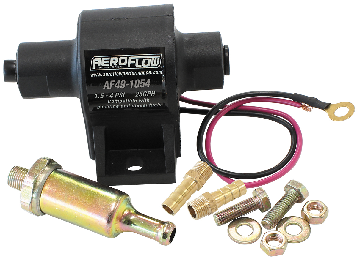 Aeroflow Low Pressure InLine Electric Fuel Pump 12Volt AF491054