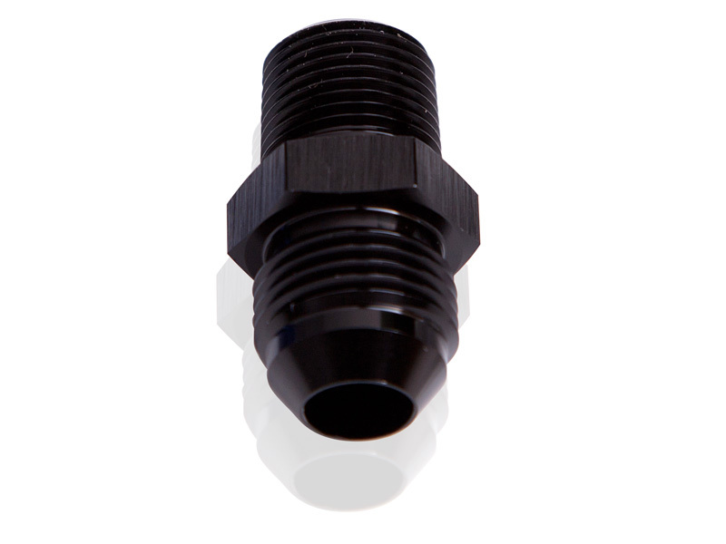 Aeroflow Male Flare -4AN To 1/16" NPT Black Male Flare To NPT Adapt