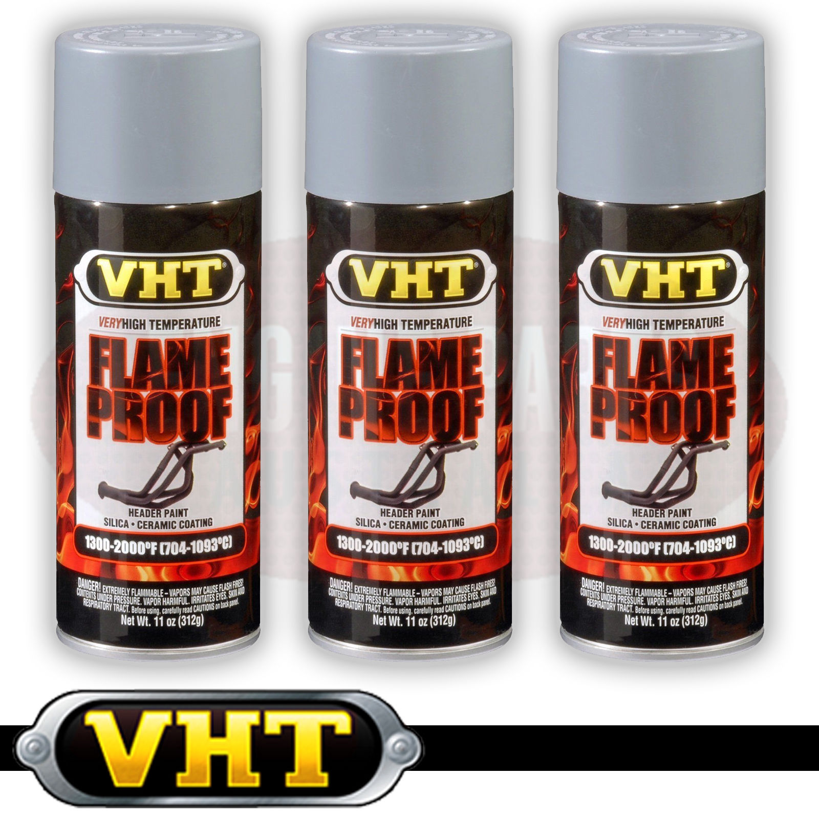 Vht Sp100 Primer Gray Flameproof High Temp Paint Coating Header Spray