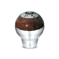 Autotecnica Aluminium & Timber Round Gear Stick Shifter Knob 0198/5