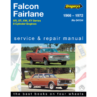 Gregorys workshop manual book for Ford Falcon Fairlane XR XT XW XY V8 1966-1972 04154