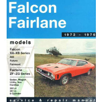 Ford Falcon Fairlane XA XB 302 351 V8 1972 - 1976 Gregorys Workshop Manual 04156