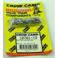 Crow Cams Valve Locks Collets Single Radius Groove Hardened 6/8 Cyl Set 8mm Stem Standard Height 7deg. Taper 12 Pair 10701-12