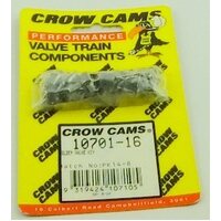 Crow Cams Valve Locks Collets Single Radius Groove Hardened 6/8 Cyl Set 8mm Stem Standard Height 7deg. Taper 16 Pair 10701-16