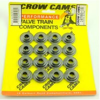 Crow Cams Valve Spring Retainer Chromoly 8mm Stem 1.205" Total Dia. Std Height 7deg. Locks 16 Pair 10708-16