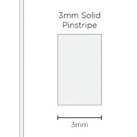 SAAS Pinstripe Solid White 3mm X 10 Metres 1102