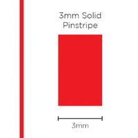 SAAS Pinstripe Solid Red 3mm X 10 Metres 1103