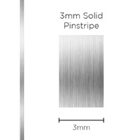SAAS Pinstripe Solid Silver 3mm X 10 Metres 1107