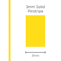 SAAS Pinstripe Solid Yellow 3mm X 10 Metres 1117