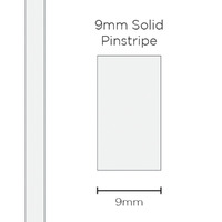SAAS Pinstripe Solid White 9mm X 10 Metres 11302