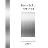 SAAS Pinstripe Solid Chrome Mylar 9mm X 10 Metres 11399