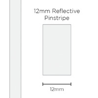 SAAS Pinstripe Reflective White 12mm X 1 Metre 11496