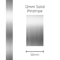 SAAS Pinstripe Solid Chrome Mylar 12mm X 10 Metres 11499