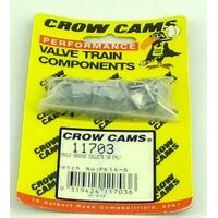 Crow Cams Valve Locks Collets Single Groove Hardened For Holden/For Ford 6 Cyl Set .343in. Stem 7deg. Taper 12 Pair 11703-12