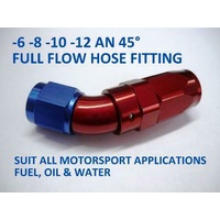 -12AN 45° HOSE FITTING BRAIDED HOSE SPEEDFLOW AEROQUIP