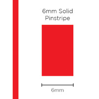 SAAS Pinstripe Solid Red 6mm X 10 Metres 1203