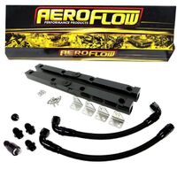 Aeroflow Billet Alloy Fuel Rail Kit Black for Holden LS1 VT VX VY VZ 5.7 V8