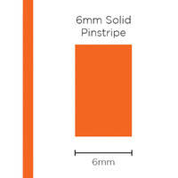 SAAS Pinstripe Solid Orange 6mm X 10 Metres 1218