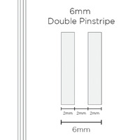 SAAS Pinstripe Double White 6mm X 10 Metres 1302