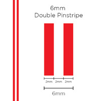 SAAS Pinstripe Double Red 6mm X 10 Metres 1303