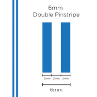 SAAS Pinstripe Double Medium Blue 6mm X 10 Metres 1304