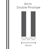 SAAS Pinstripe Double Charcoal 6mm X 10 Metres 1308