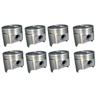 Chevrolet 327 small-block V8 Silv-O-Lite set of 8 cast pistons 1.50mm oversize