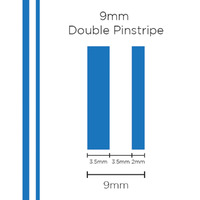 SAAS Pinstripe Double Medium Blue 9mm X 10 Metres 1504
