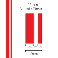 SAAS Pinstripe Double Red 12mm X 10 Metres 1603
