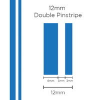 SAAS Pinstripe Double Medium Blue 12mm X 10 Metres 1604