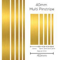 SAAS Pinstripe Multi Gold 40mm X 10 Metres 1906