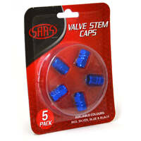 SAAS Valve Cap Blue - 5 Pack 194245