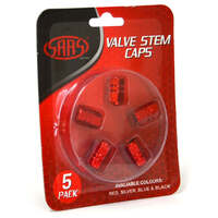 SAAS Valve Cap Red - 5 Pack 194255