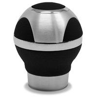 SAAS Leather Ball Gear Knob Black- Alloy Insert 20424B
