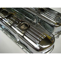 Valve Rocker Covers Holden 308 Logo Chrome (Pair) 24-308
