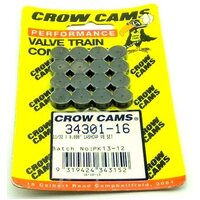 Crow Cams Valve Stem Lash Caps .080in. Thick 11/32in. valve .343in. For Holden Chev SB For Ford 302-351 Set of 16 34301-16