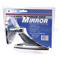 Haigh Chrome Universal Square Door Or Wing Mirror 370C