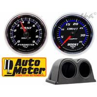 Autometer Cobalt 2" Boost Egt Pyro Gauge Pod Kit for Nissan Gq Gu Patrol Navara