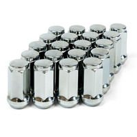SAAS Wheel Nut Flat Head Bulge 14x 1.5 Chrome 45mm set of 20 44599B