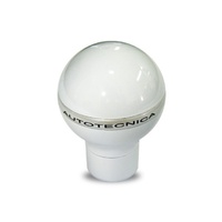 Autotecnica Billiard Series White Cue Ball Manual Gear Stick Shifter Knob 0500