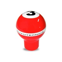Autotecnica Billiard Series Number 3 Ball Red Manual Gear Stick Shifter Knob 0503