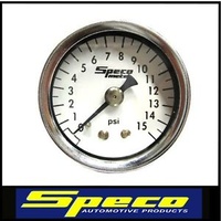 Speco Fuel Pressure Gauge 0-15 Psi Carby 512-15