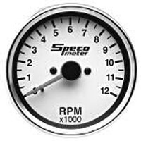Speco Gauge 85mm Motorcycle Tachometer 0-12000 rpm 520-10