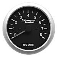 Speco Meter Automotive 85mm In-Dash Tachometer Gauge Black Face 520-13