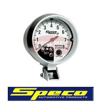 Speco Gauge 3 3/4" Tachometer with Shift Light 0-8000 rpm 520-15
