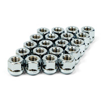SAAS Wheel Nut Bulge Open End 12 X 1.50 Chrome set of 20 52166B
