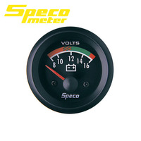Speco Street Series Voltmeter Volt Gauge 2" 8-16 Volts 523-22