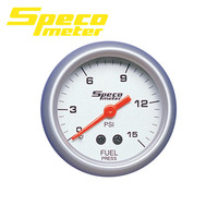 Speco Sports Series Mechanical Fuel Pressure Gauge 2" 0-15 PSI 524-07